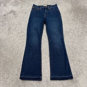 Madewell Cali Denim-Boot Denim Jeans Womens 25 Larkspur Wash High Rise Stretch